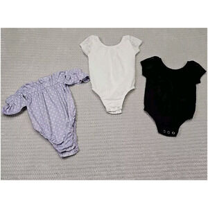 Baileys Blossoms Bodysuits Baby Girls 12/18 Months Lace & Off Shoulder